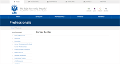 Desktop Screenshot of careers.thoracic.org