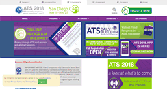 Desktop Screenshot of conference.thoracic.org